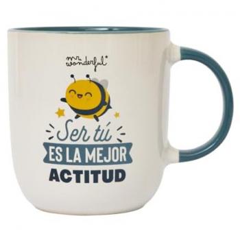 Taza Mr Wonderful: Ser tú es la mejor actitud