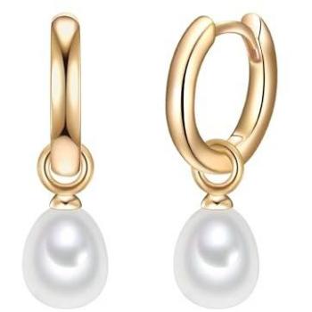 Valero Perlas Brillantes Pendientes Oro Blanco