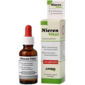 AniBio renales Vital 30 ml Alimento complementario para perros y gatos, Pack de 1