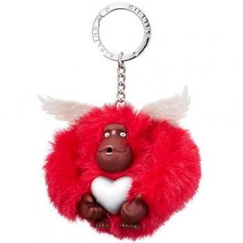 Kipling Cupid Mono Mujer Llaveros Rojo (Rojo Rápido) 8.5x7x5 Centímetros (An x Al x Pr)