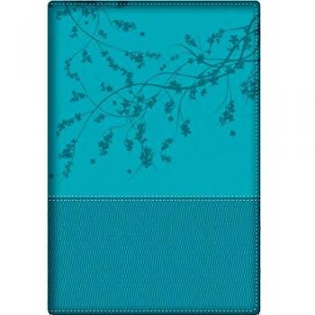 Biblia de la Mujer Conforme Al Corazón de Dios: Duotono Aqua