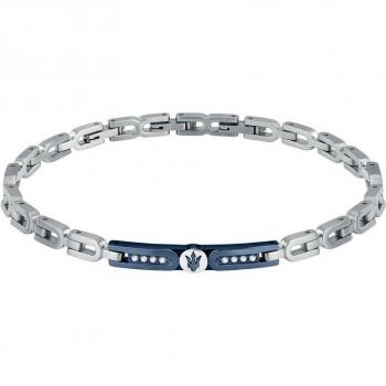 Pulsera Varis Maserati de acero plateado
