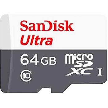 SanDisk Ultra Lite micro SD XC, 64GB, 100 MB/s, SDSQUNR-064G-GN3MN, Marca SanDisk