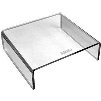 DESQ Stand per Monitor in Acrilico Trasparente 22 x 20 x 7 cm