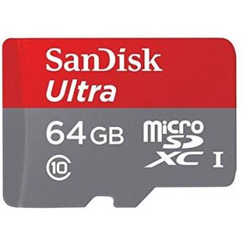 Sandisk Ultra 64GB MicroSDXC Card with SD Adapter