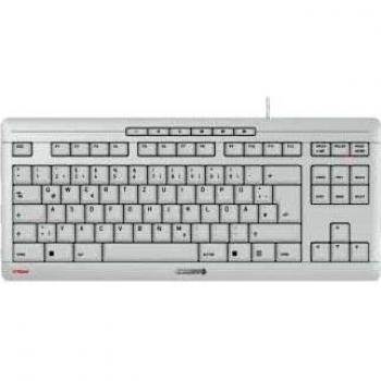 CHERRY STREAM KEYBOARD TKL tastiera USB QWERTZ Tedesco Bianco