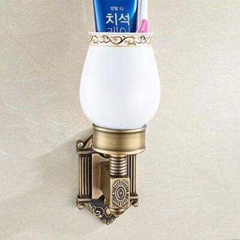 Soporte de vaso para cepillo de dientes montado en la pared