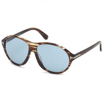 Tom Ford Sonnenbrille FT0398 6050J, Gafas de Sol para Hombre, Marrón (Braun), 60