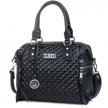 Bolso Lois 94831 Tipo Bowling con Bandolera Negra