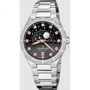 Reloj Suizo Candino Para Mujer, Colección Constellation Color Negro C4760/4