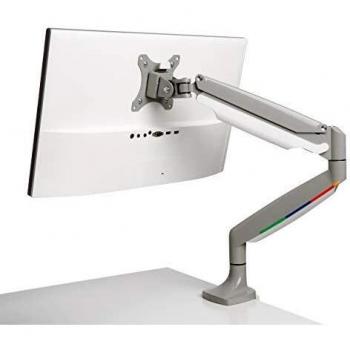Kensington Braccio per Monitor Singolo con Piastra Vesa, Altezza Regolabile One-Touch, Molla a Gas, Grigio