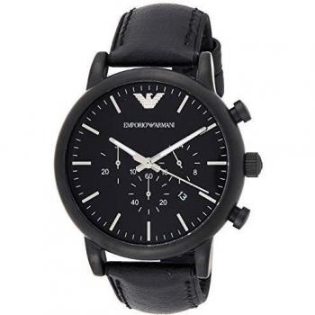 Emporio Armani Reloj Analógico para Hombre de Cuarzo AR1970 Negro