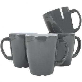 Taza Verde Vivid Line de 380 ml, juego de 4 piezas