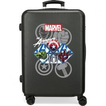 Joumma Bags. Maleta de Mediana Avengers Heroes Negro -65x46x23cm
