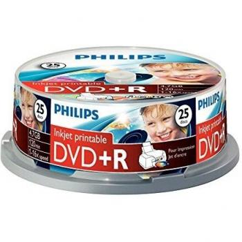 DVD+R Philips 16x 4,70 GB 25 Pezzi