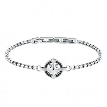 Morellato Pulsera de Hombre en Acero, Cristales, Colección Versilia