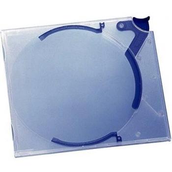 Durable QuickFlip CD-Hülle mit Clip f. Auswurf, blau, 5 Stück, 5267-06