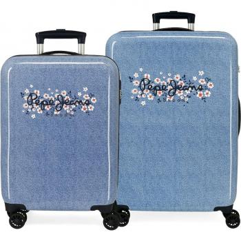 Pepe Jeans. Juego de Maletas Pepe Jeans Digital Hatty rígidas 55-68cm