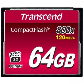 Transcend 800x TS64GCF800 Compact Flash Card, 64GB