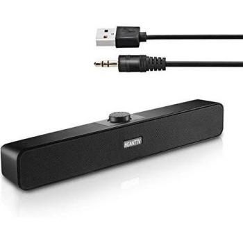 Casse PC USB 3W*2 Soundbar 3.5mm Jack Altoparlanti 2.0 USB Portatile Speakers Stereo Surround 3D