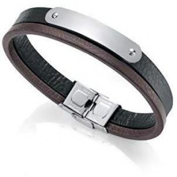 Pulsera Air Viceroy 15036P01011 hombre piel y acero