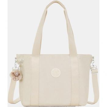 Kipling Asseni S Bolso Pequeño Beige Pearl