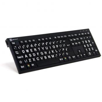 Logickeyboard LargePrint tastiera USB ĄŽERTY Francese Nero