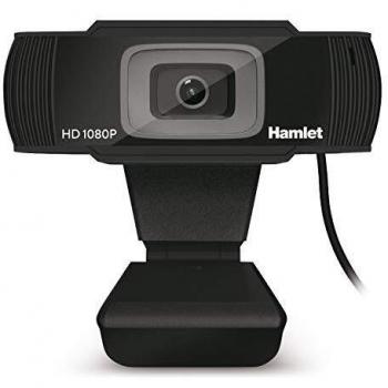 Hamlet HWCAM1080 Webcam, 2 MP, 1920 x 1080 Pixel, USB 2.0, Black