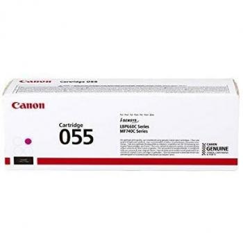 Canon Cartuccia 055 M TONER Magenta, Rendimento 2100 Pagine, Imballo in cartone