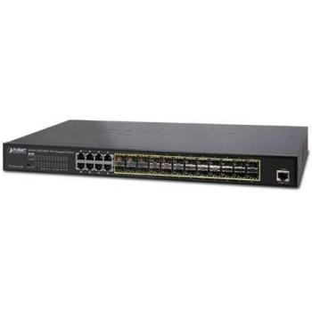 LANET L2+/L4 24 porte 100/1000X SFP con hardware Layer 3 8 Shared TP Managed Switch, IPv4/IPv6 Static Routing