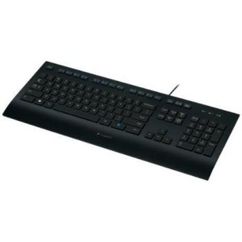 Logitech USB K280E keyboard Black, Italian layout QWERTY (920-005214) Brown box