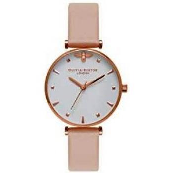 Olivia Burton Reloj Analógico para Mujer de Cuarzo con Correa en Cuero OB16AM95