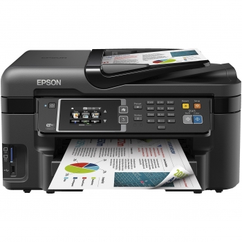 Epson WorkForce WF-3620DWF Wireless All-in-One Color Inkjet Printer, Print/Copy/Scan/Fax
