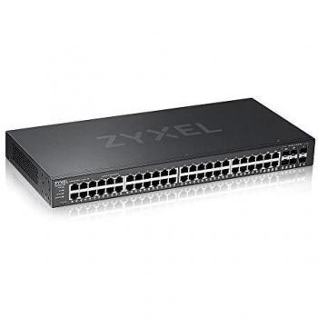 Zyxel Switch gestito di Layer 2, da 44 porte Gigabit Ethernet con 4 porte combo Gigabit + 2 SFP e modalità ibrida su cloud [GS2220-50]