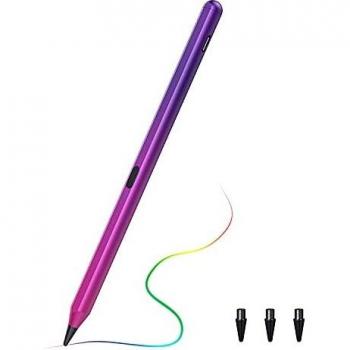 TIMOVO Stilo Pencil 2a Generazione con Palm Rejection Penne Magnetiche ad Alta Precisione per iPad Pro 11/12.9 iPad 9/8/7/6, Air 3/4/5, Mini 6/5, Sfumatura Viola