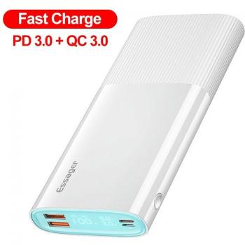 Essager – Batterie externe 20000 mAh USB Type C PD QC 3.0