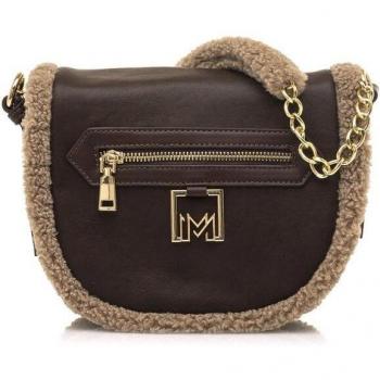 MARIAMARE bandoleras mujer yitta marrón con cierre solapa