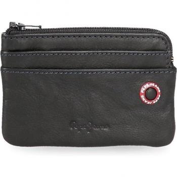 Pepe Jeans. Monedero de piel Bagde Marino