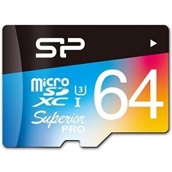Silicon Power Superior Pro Memoria Flash 64 GB MicroSDXC UHS-III Classe 10
