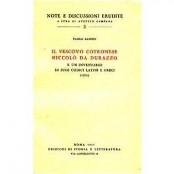 Il vescovo cotronese Niccolò da Durazzo e un inventario di suoi codici latini e greci (1276)