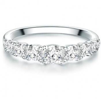 Anillo Triláni Plata Transparente