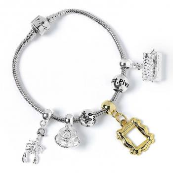 Pulsera de amistad con abalorios en baño de plata