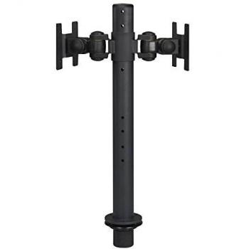 Supporto da tavolo per monitor nero doppio 20kg