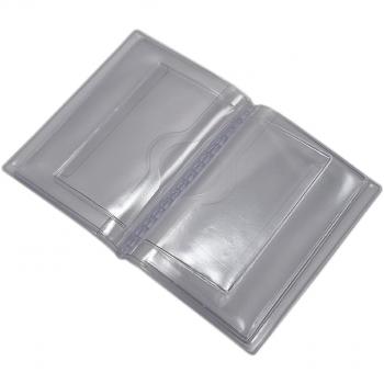 Práctica Tarjetero para documento de Identidad y Tarjeta de crédito 12 Bolsillos MJ-Design-Germany (Transparente)