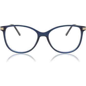 Cat Eye Montura Completa Plástico Azul – Armazón de Moda con Protección Antiglare