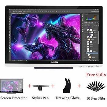 Huion KAMVAS GT-220 V2 Tavoletta Grafica da Disegno con Penna a 8192 Pressioni Monitor da 21.5 Pollici 1920 x 1080 HD IPS Display a Penna per Windows e Mac Argento (GT-220 V2 argento)