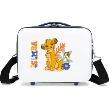 Disney Neceser ABS Simba Colors adaptable blanco