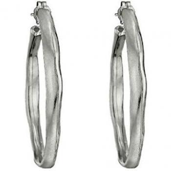 Pendientes de aro abierto colección Bohemia bañados en plata de ley