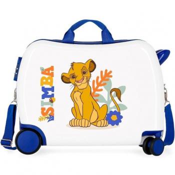 Maleta Disney Correpasillos ABS Rígida Clasicos Blanco