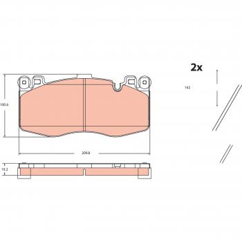 Pastilhas de freio TRW GDB2211